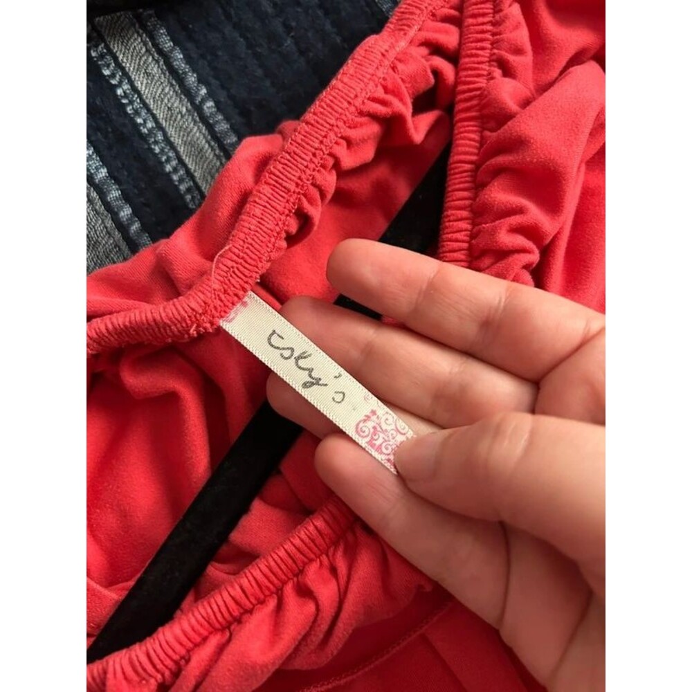 Lily's Red Off Shoulder Ruffle Mini Dress - Picture 3 of 5